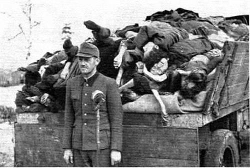 >纳粹集中营罕见照片:尸体成车运[54p]