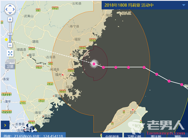 >台风“玛莉亚”登陆福建连江 沿海最大风力达17级