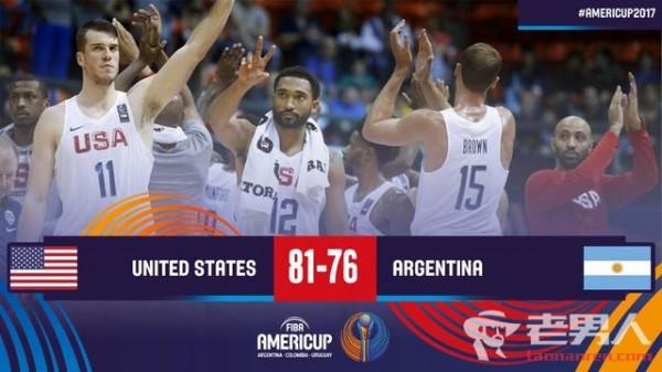 >男篮美洲杯决赛：美国20分逆转阿根廷夺冠