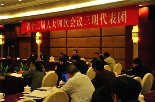 郑连生在忻州市人代会 忻州市代表团审议省人大常委会和省法院检察院工作报告