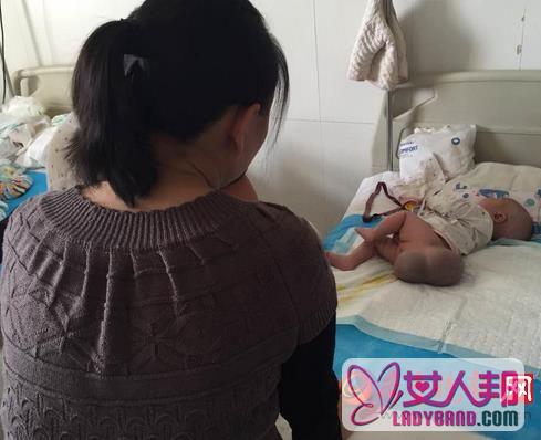 令人心痛！西安新生男婴长瘤子:1斤重 比头还大 平时只能侧躺着(图)