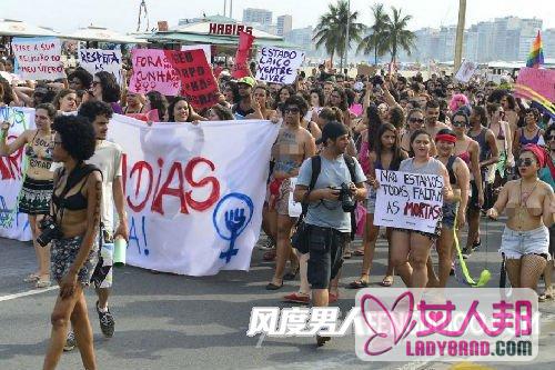 >巴西女子被5名男子迷奸 性侵视频引游行反抗