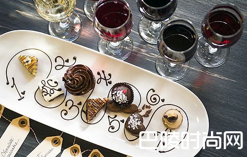 巧克力和葡萄酒，营造浪漫的味道