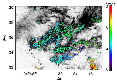 钱磊天文 钱磊、李菂与JPL教授Glodsmith合作 建立目前连续天区中最大的分子云核样本