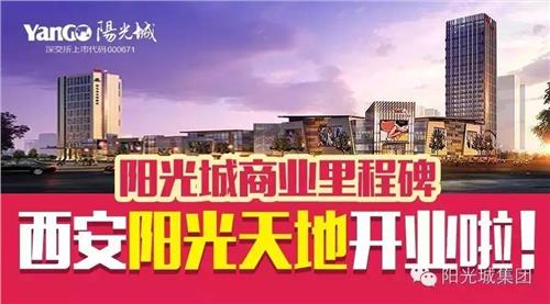 阳光城陈德全 “一个阳光天地改变一座城” 阳光城首个大型商业综合体火爆开业!
