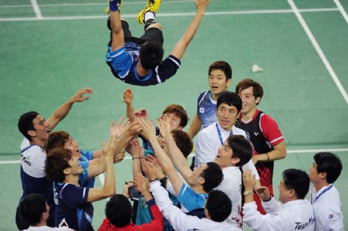 高欢李炫一 2014亚运会羽毛球男团决赛:高欢憾负李炫一 中国队2