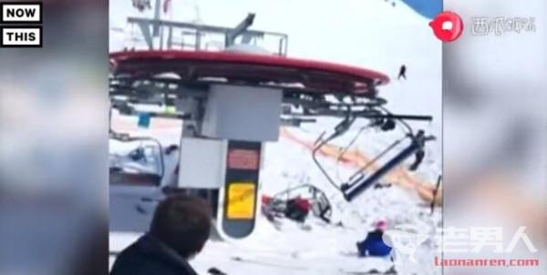 >格鲁吉亚滑雪场缆车失控 10名乘客被抛至半空