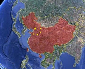 2014中国农村卫星地图 中国省份划分2014地图