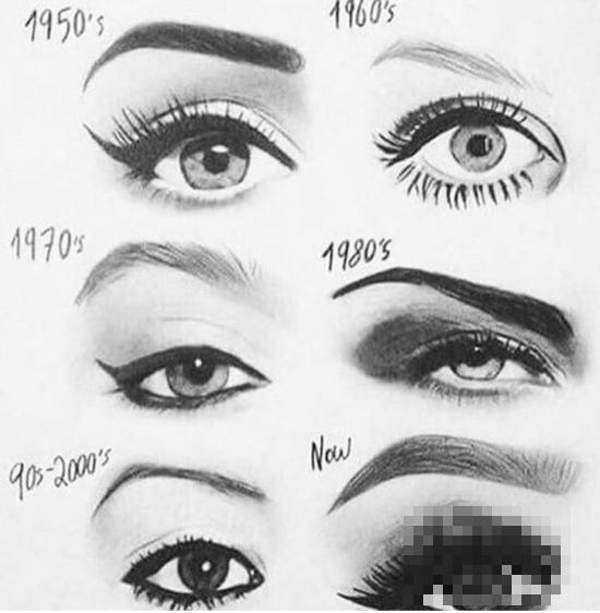 >从眼妆能看出你本该是活在哪个年代的潮流Icon！