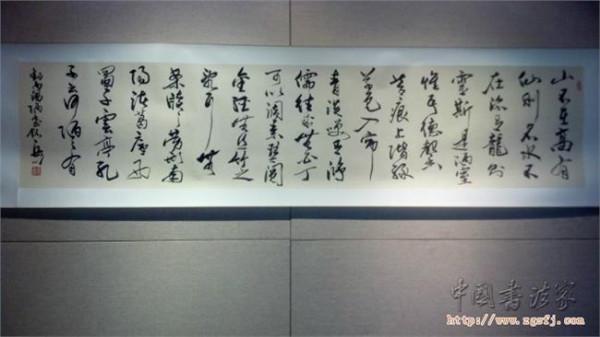 王岳川书法差 安岳籍书法家王岳川书法展在京举行