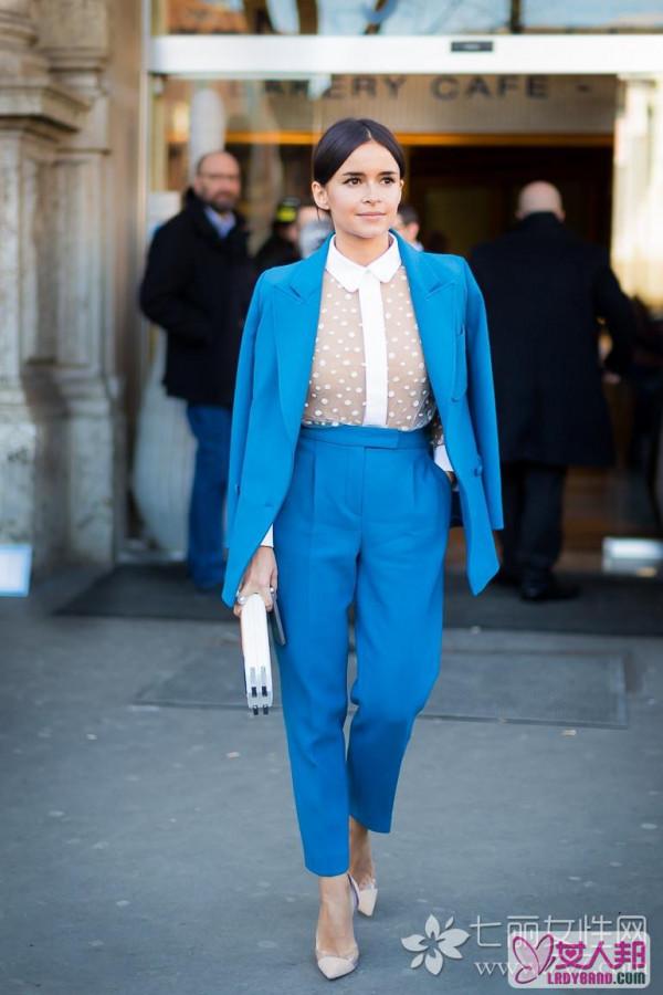 Miroslava Duma街拍图片 小个子这么穿衣搭配才显高