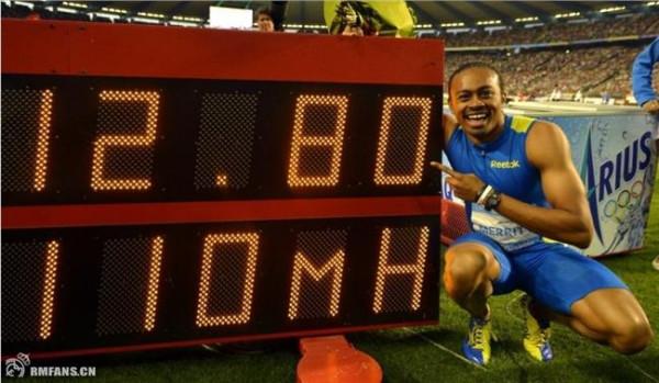 梅里特1280 110米栏12秒80 梅里特破世界纪录