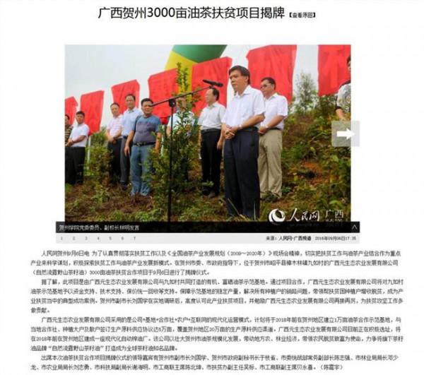 >贺州李宏庆扶贫项目 广西贺州3000亩油茶扶贫项目揭牌
