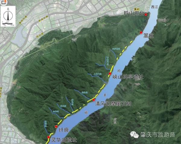 肇庆江滨公园路线图图片