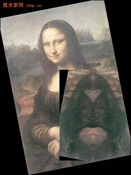 达芬奇名画《蒙娜丽莎》发现奇异图像