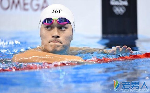 >男子400米自由泳孙杨摘银 与冠军只差0.13秒