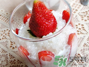牛奶草莓西米露怎么做?牛奶草莓西米露有什么好处