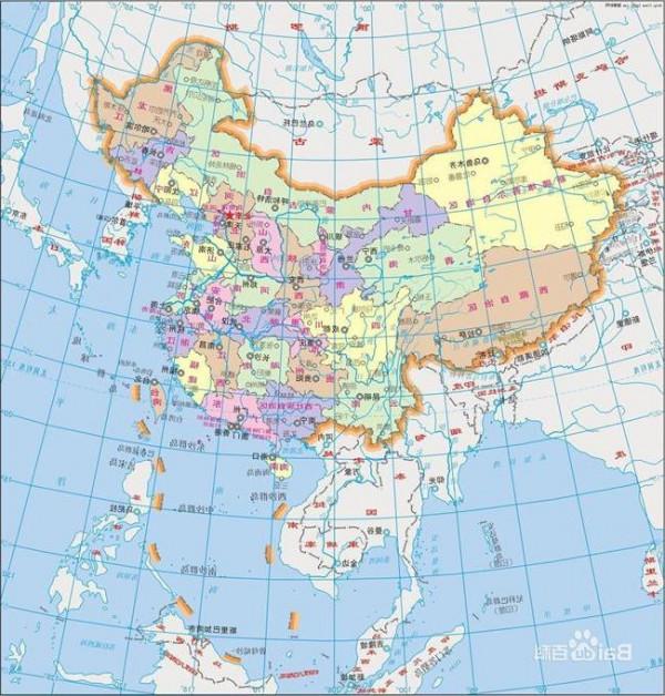 【中国地图全图】中国手绘地图