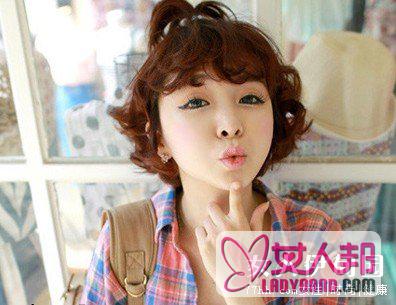 7款粉嫩甜美韩国可爱女生发型