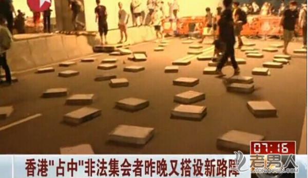 香港多名记者采访占中遇袭 警方已拘捕2男1女