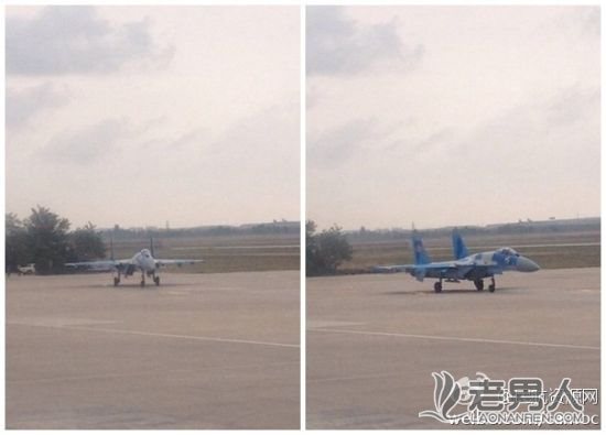哈空军苏27战机降宁夏银川机场 参加完上合军演