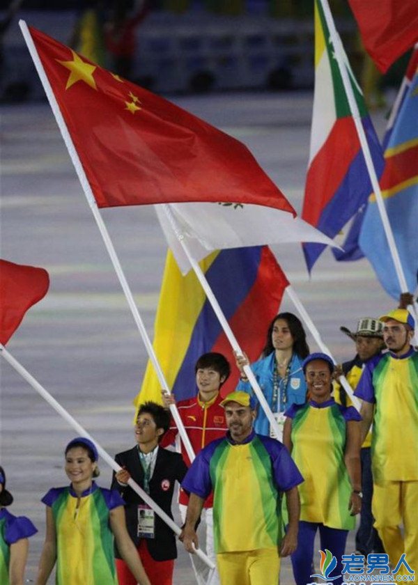 里约奥运闭幕式 中国选手丁宁担任旗手