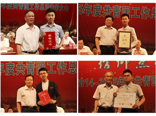 袁霞和星梅 袁霞同学获评2014年度中国大学生自强之星