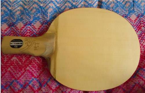 乒乓球器材:直拍横打底板胶皮的配置