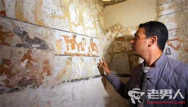 >埃及发现4400年前女祭司墓 墓内珍贵壁画保存完整