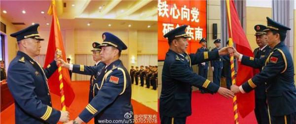空军副司令员张积慧 李鸿忠在武汉会见了中部战区空军司令员庄可柱一行