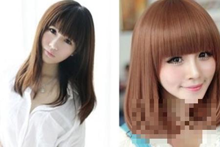 韩式内扣发型有些 女生怎么选择刘海的类型