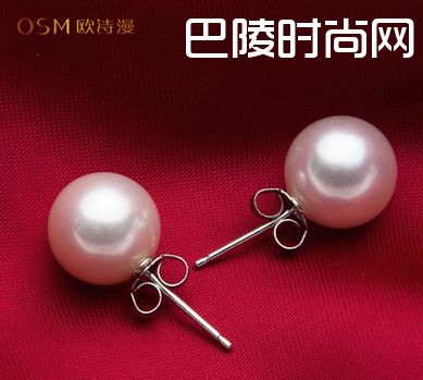 欧诗漫珍珠耳环款式热卖  欧诗漫2014新款珍珠及价格推荐