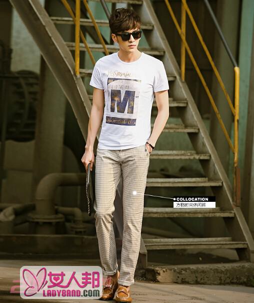 夏天韩版男士短袖T恤潮流显个性
