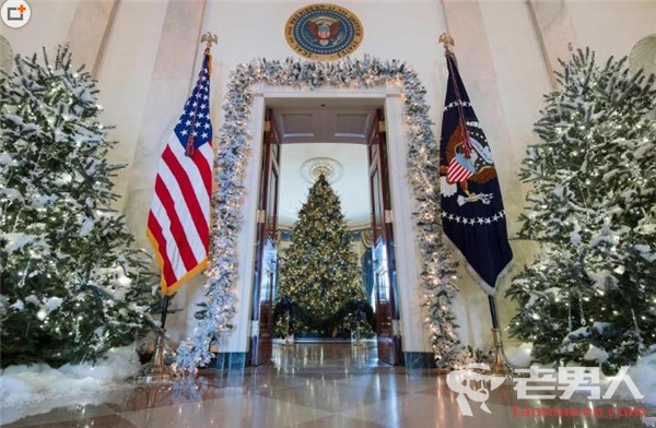 白宫圣诞装饰曝光 第一夫人亲手为圣诞节做准备