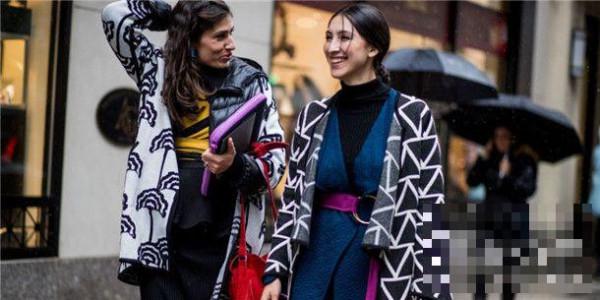 2018纽约时装周街拍 纽约街头的时尚大衣秀