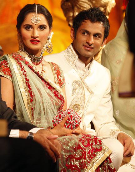 >米尔扎男友 印度网坛美女米尔扎完婚 嫁巴基斯坦男友不悔