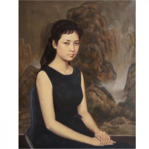 靳尚谊青年女歌手 油画 《青年女歌手》是谁的作品