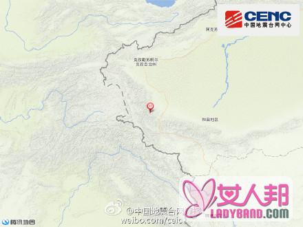 新疆叶城县发生3.0级地震 震源深度33千米