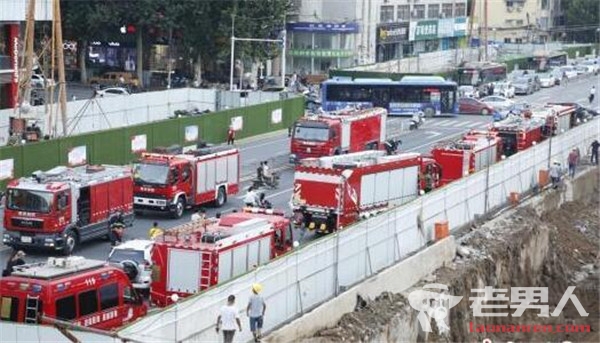 郑州在建地铁工地发生事故 16人被救3人昏迷