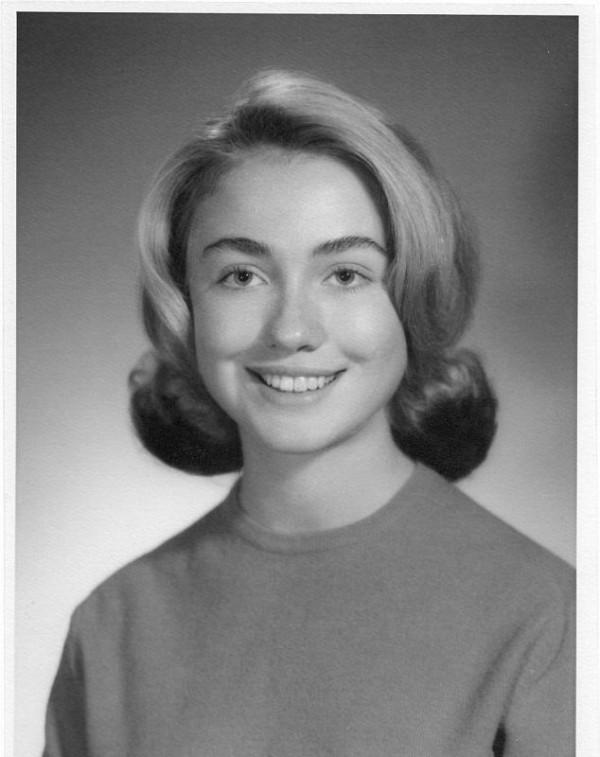 希拉里年轻照片 希拉里克林顿2016年
