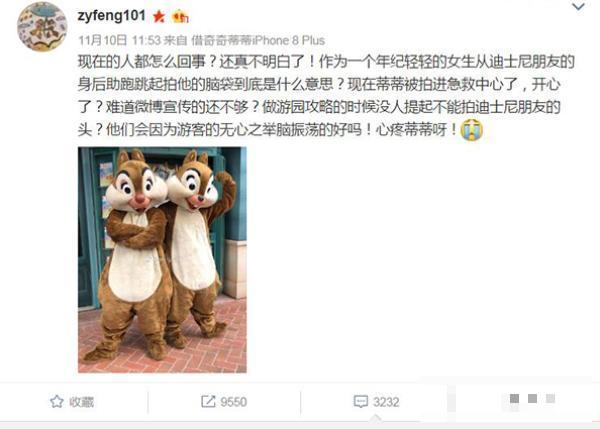 上海迪士尼花栗鼠演员被游客拍伤 游客为何重拍演员？