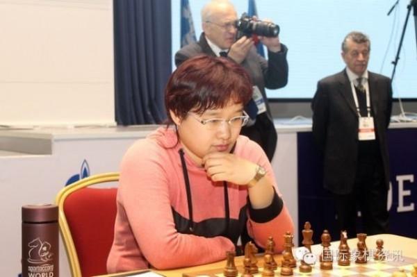 郭琦将军 全国国际象棋快棋冠军赛 余泱漪郭琦预赛第一