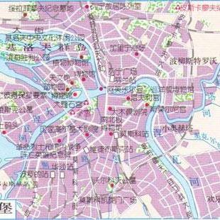 >圣彼得堡地图中文版