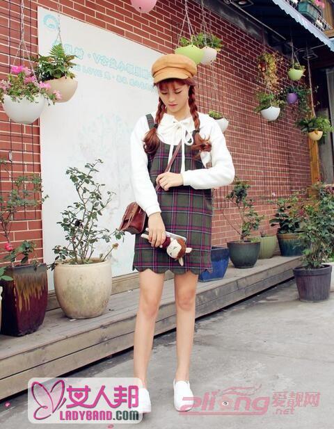 春季韩版背带裙 美女最爱减龄单品