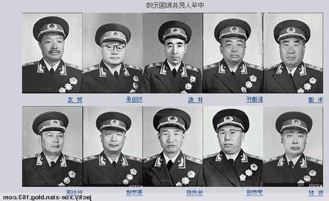 邓锡侯55年军衔 55年授衔将军名单 55年授衔将军名单