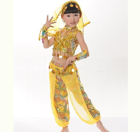 儿童印度舞蹈演出服