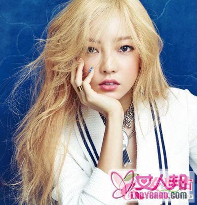 亚洲女生也能染金发 最新韩国流行梦幻金色染发图片