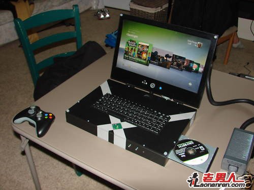 大学生DIY出XBOX 360 笔记本电脑【多图】
