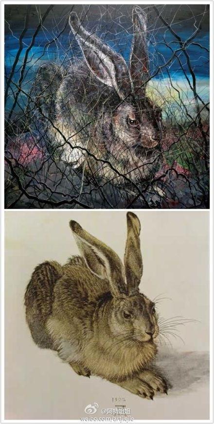 曾梵志新作《兔子》被指抄袭外国艺术家作品(图)