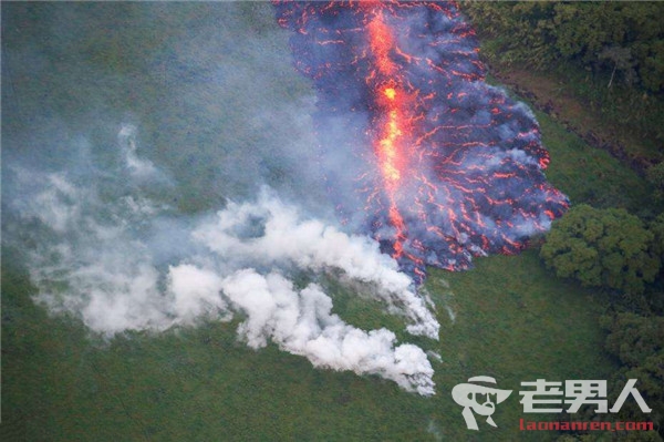 >夏威夷火山持续喷发 造成至少500万美元损失